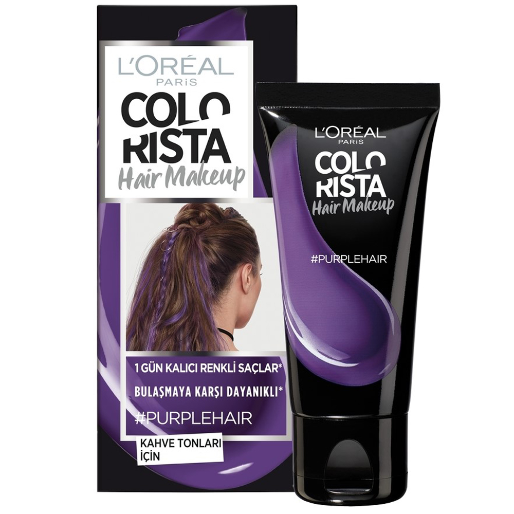 L'Oréal Colorista Hair Makeup 1 Gün Kalıcı Saç Boyası Purple